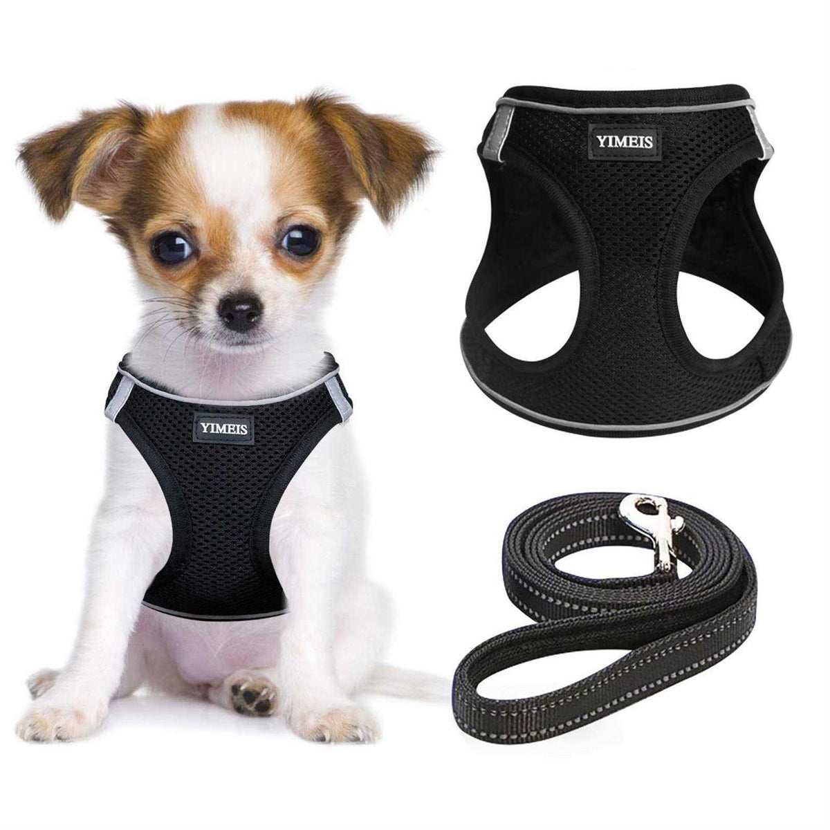 Dog Harness and Leash Set No Pull Soft Mesh U43717
