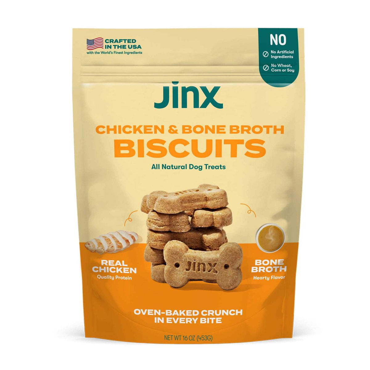 Chicken & Bone Broth Biscuits Crunchy Dog Treats G6020