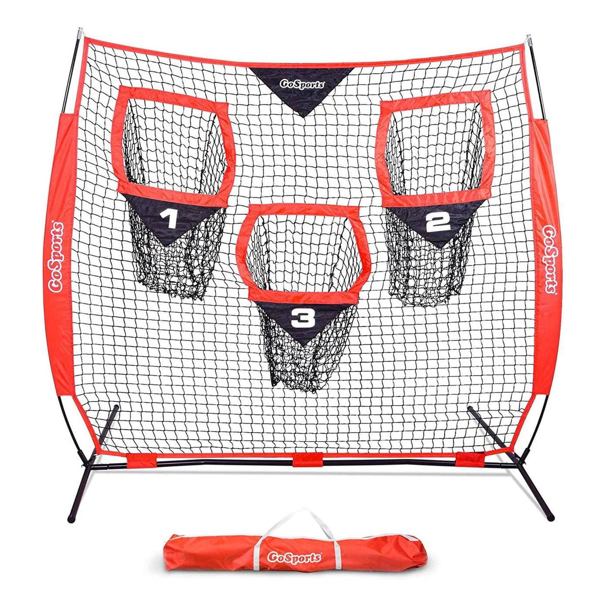 Football Training Net with 3 Target Pockets E76717
