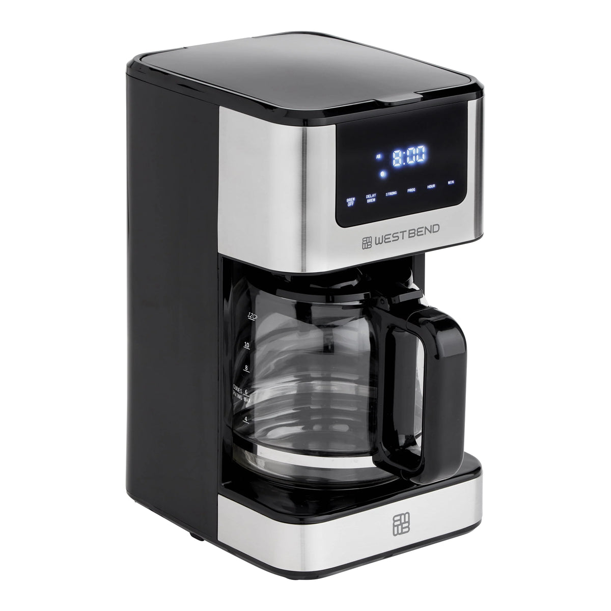 12 Cup Hot & Iced Stainless Steel Coffee Maker Q4353
