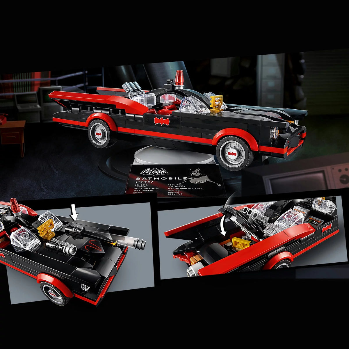 Batman Batmobile 345 Pieces Building Toy A492