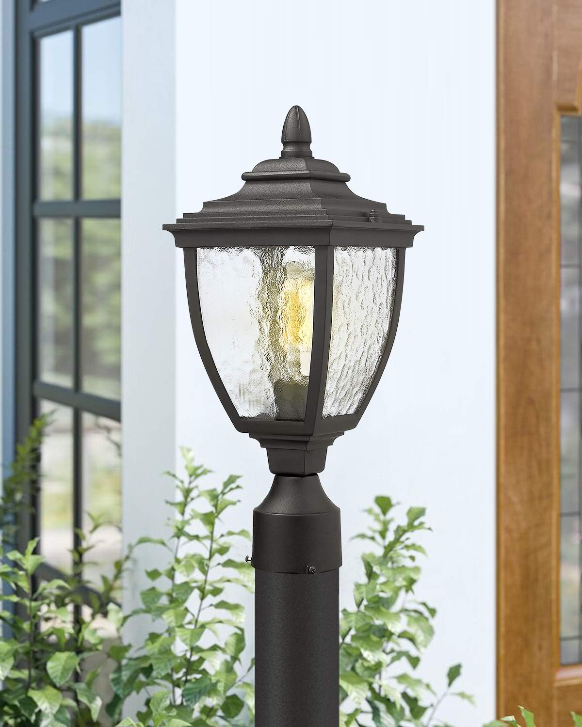 Sand Textured Black Die-cast Aluminum Outdoor Post Light J88126