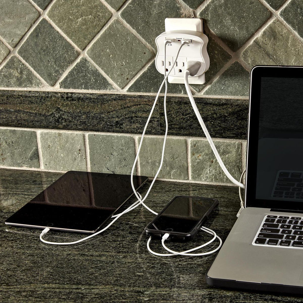 3-Outlet 2 USB Wall Adapter X2906
