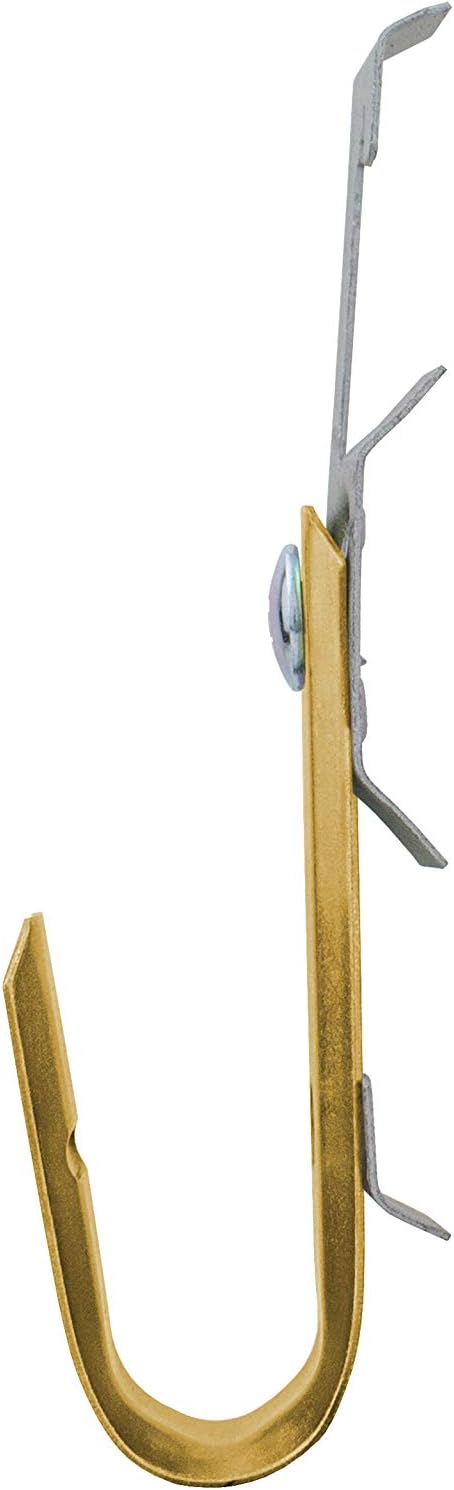 Heavy Duty Metal Cable & Wire Support J-Hook Hangers with Bat Wing Clip A682036