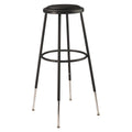 Black Vinyl Adjustable Height Padded Stool M11533
