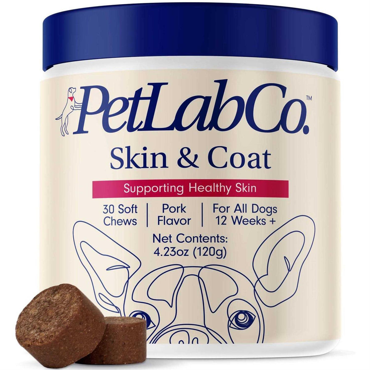 Dog Itchy Skin & Coat Support Chew with Fish Oil Q38406