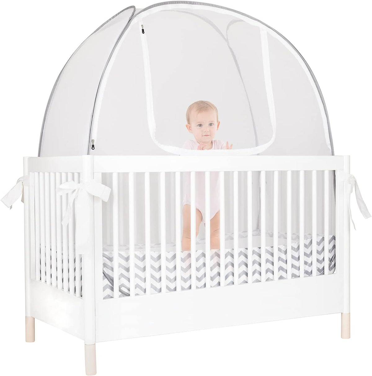Baby Crib Tent Mosquito Net See Through Mesh Pop-up Canopy A81251