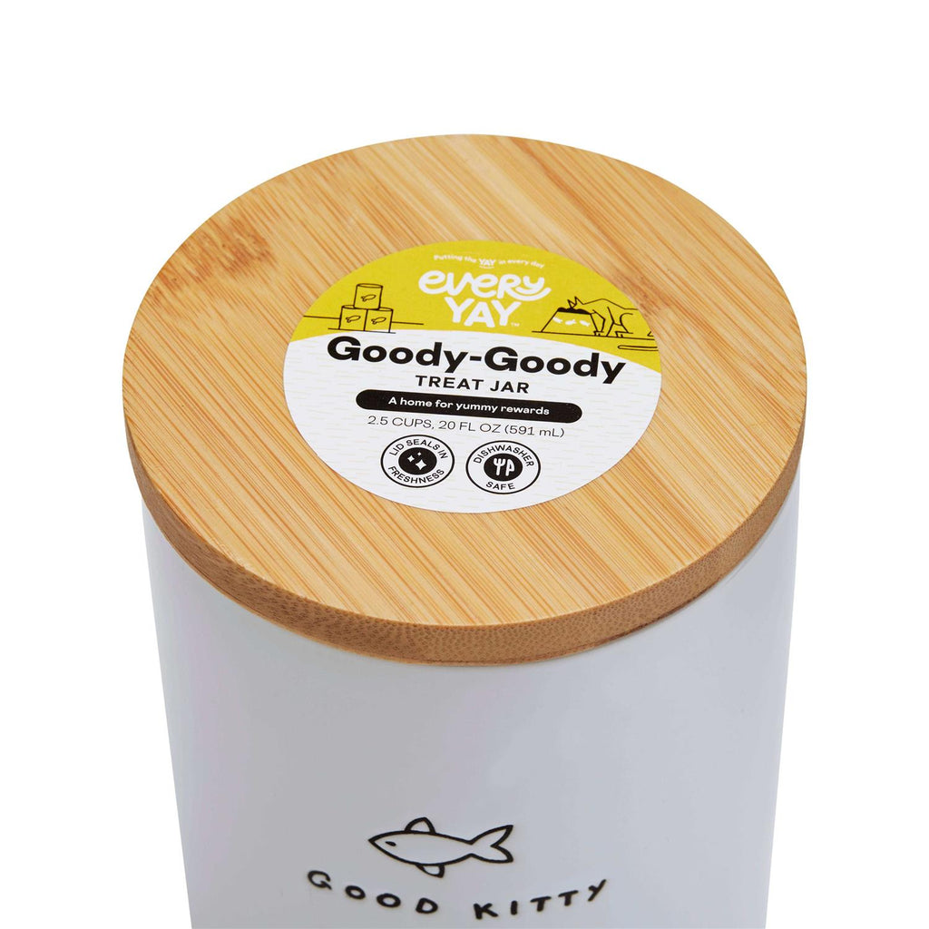 Ceramic Cat Treat Jar X463