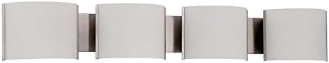 4 Incandescent Light Vanity Fixture with Satin Nickel Finish Y17048