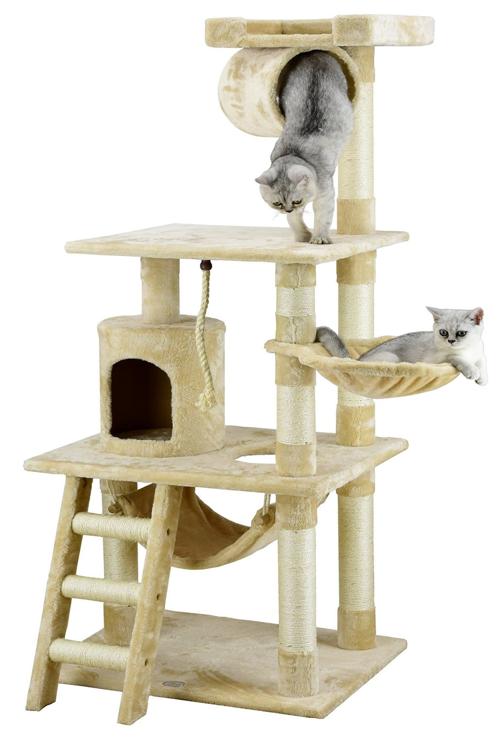 Beige 62 in. Cat Tree Y777