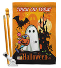 Little Ghost Fall Halloween Decorative Vertical Double Side C616733
