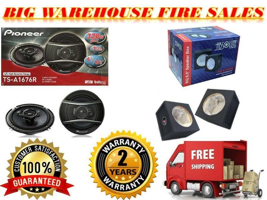 6.5-Inch 3-Way Coaxial Car Speakers E63104