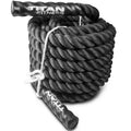 40 Ft Heavy Battle Rope 1.5 Inch Black W54960