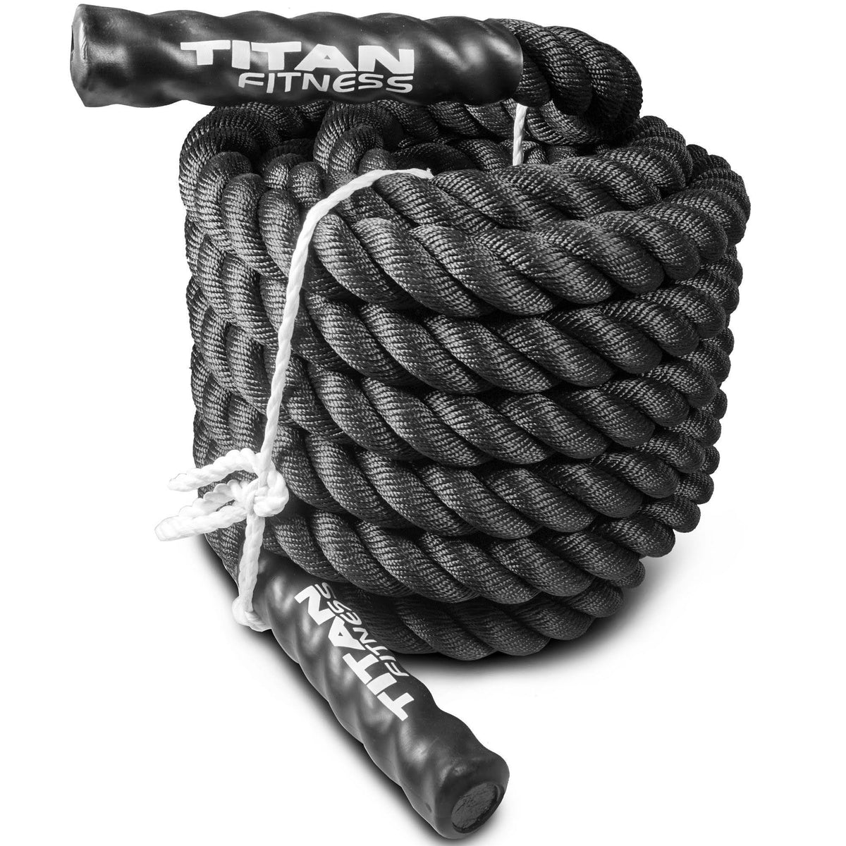 40 Ft Heavy Battle Rope 1.5 Inch Black W54960