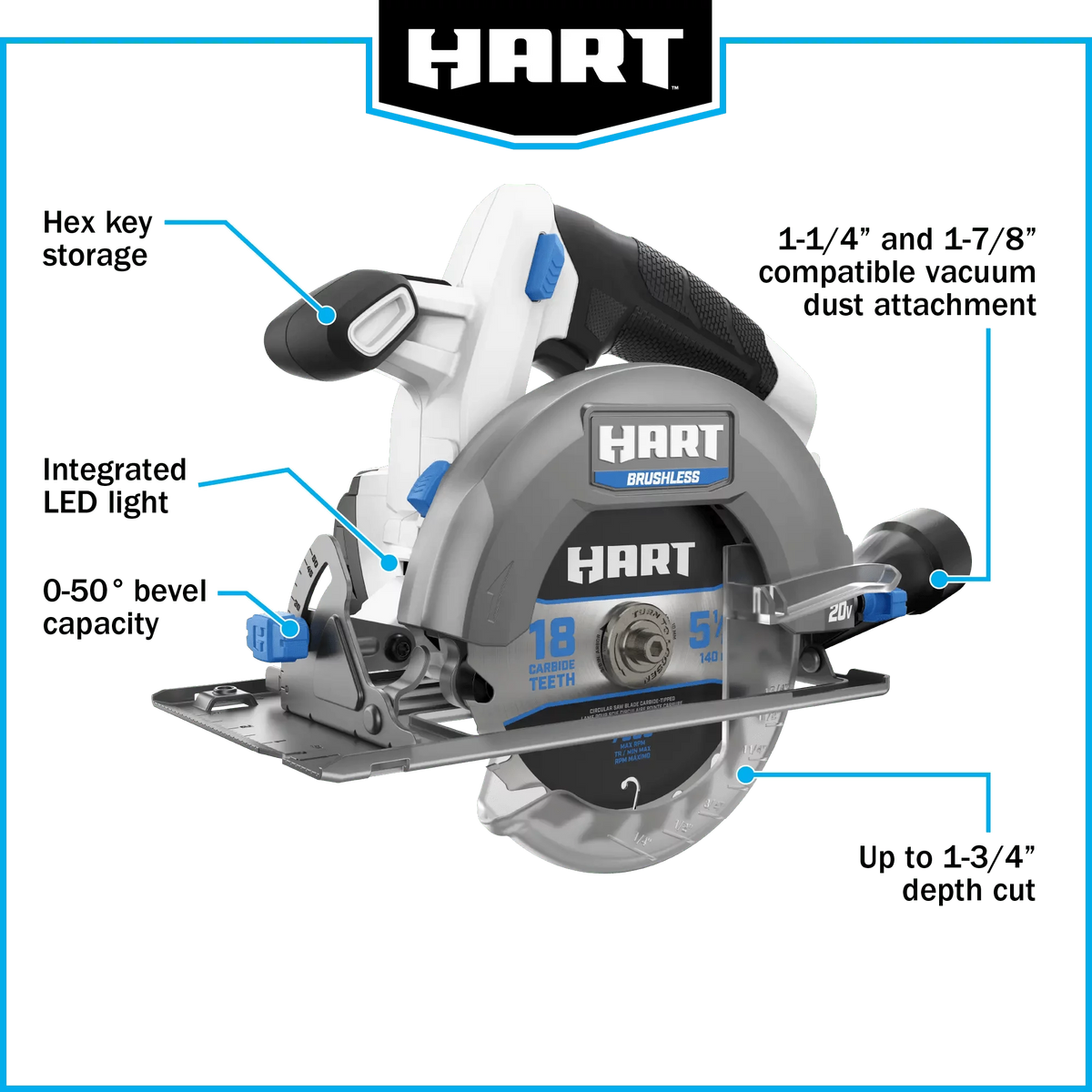 20-Volt Brushless Compact Circular Saw B731460