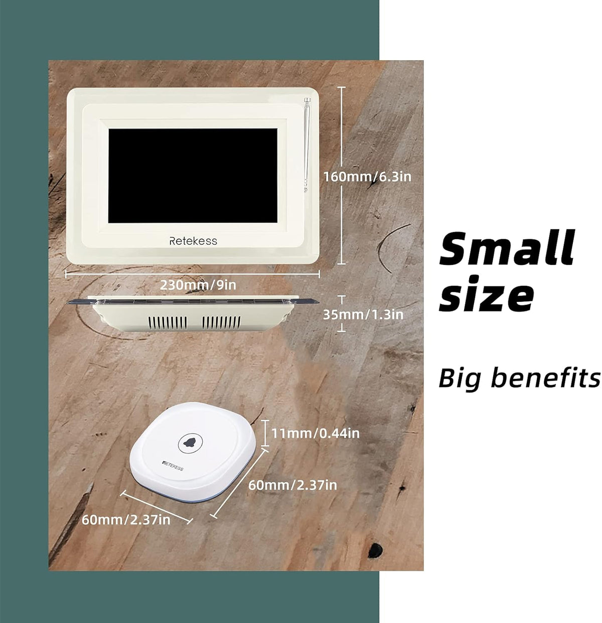 Wireless Caregiver Pager with 10 Call Button Z71290