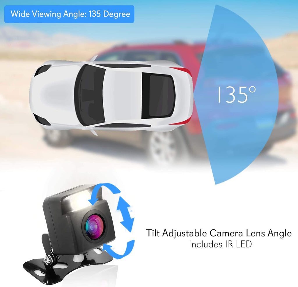 Waterproof Wireless Rear View Camera with 4.3” Color LCD Display E725210
