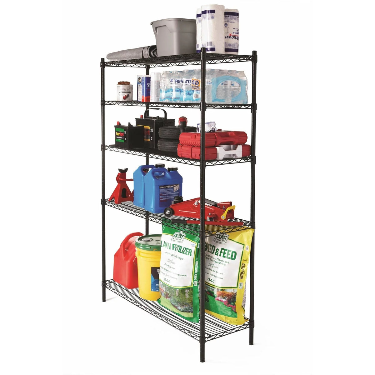 Black 5-Tier Wire Shelf J667