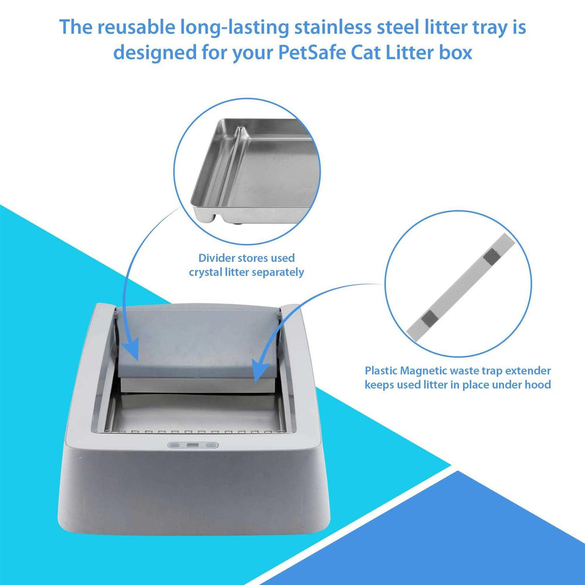 Stainless Steel Reusable Litter Tray D816