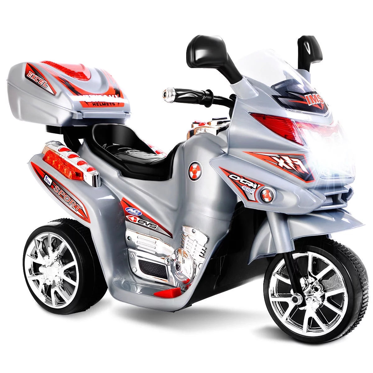Kids Ride On Motorcycle 3 Wheel 6V Battery Powered Red V913
