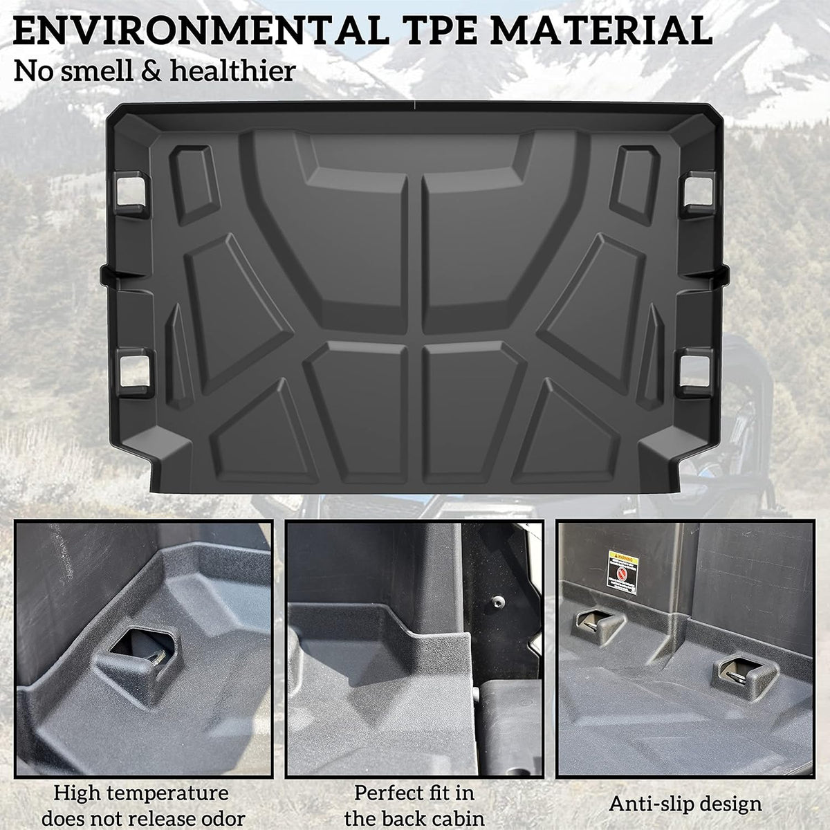 Rubber TPE Rear Cargo Bed Mat G4012