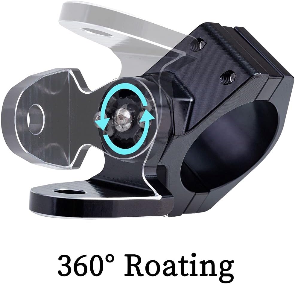 360° Rotating UTV Mount Bracket for 1.75-2inch Roll Bar, Pack of 2 Q74720
