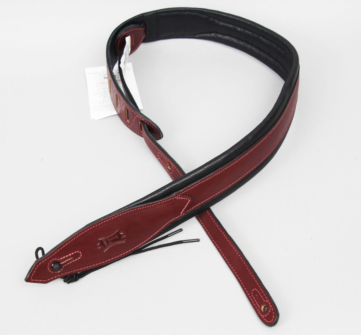 Leather Guitar Strap Black X85288