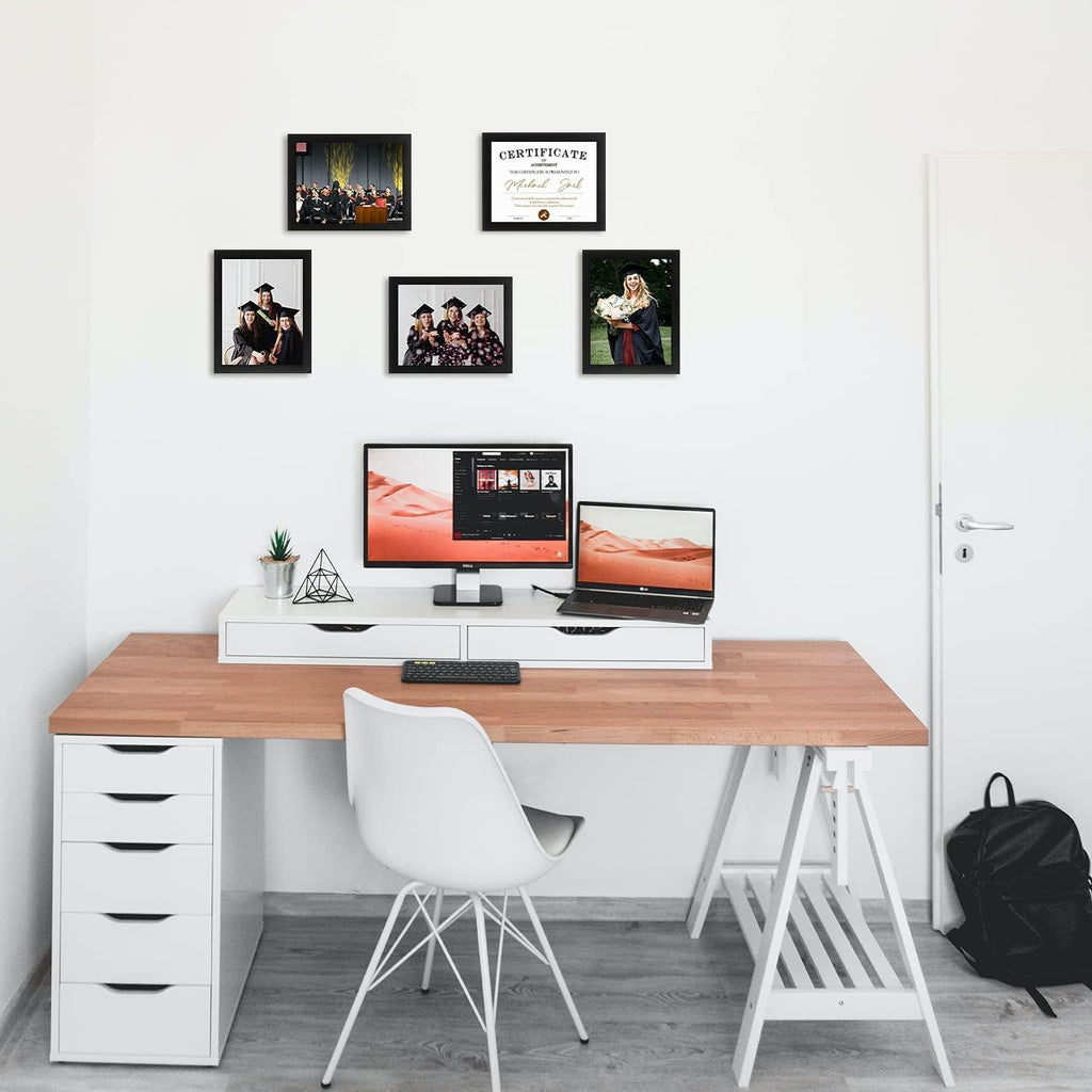 Black Wooden Document Frame with Real Glass Z18293
