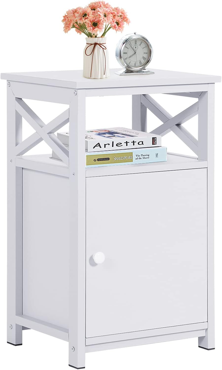 Rustic Brown Storage Cabinet and Drawer Nightstand B76245
