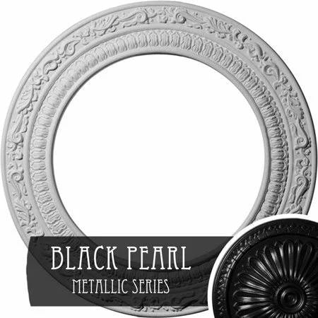 Hand-Painted Brushed Mahogany Ceiling Medallion S21204
