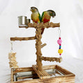 Wood Bird Perch Platform Stand T72082