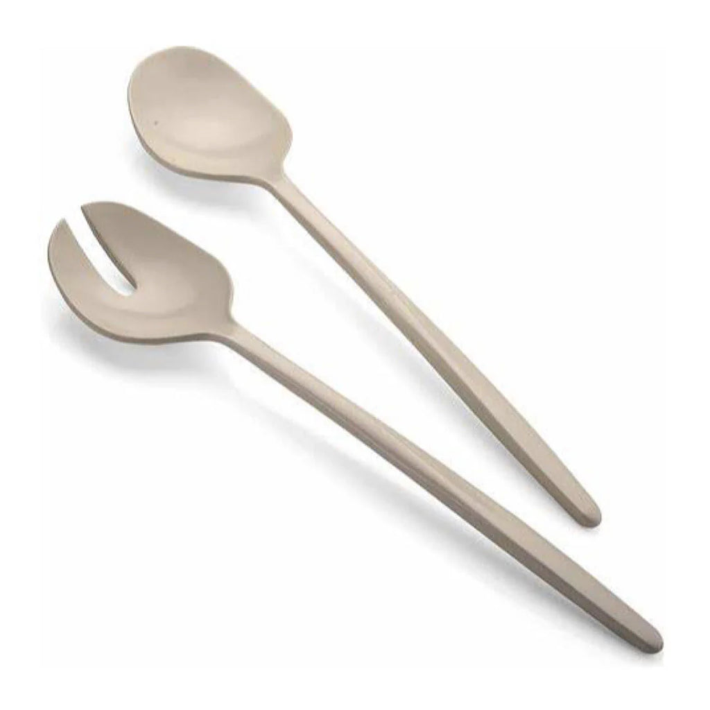Milk White Salad Servers X11855