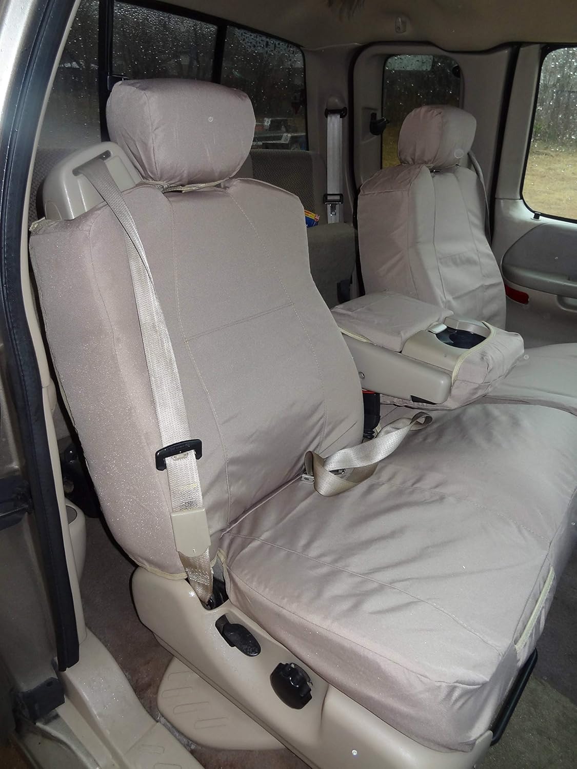 Gray Twill Seat Covers M4201