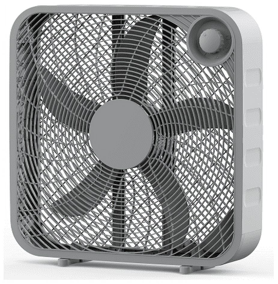 Black 3-Speed Portable Box Fan X28924