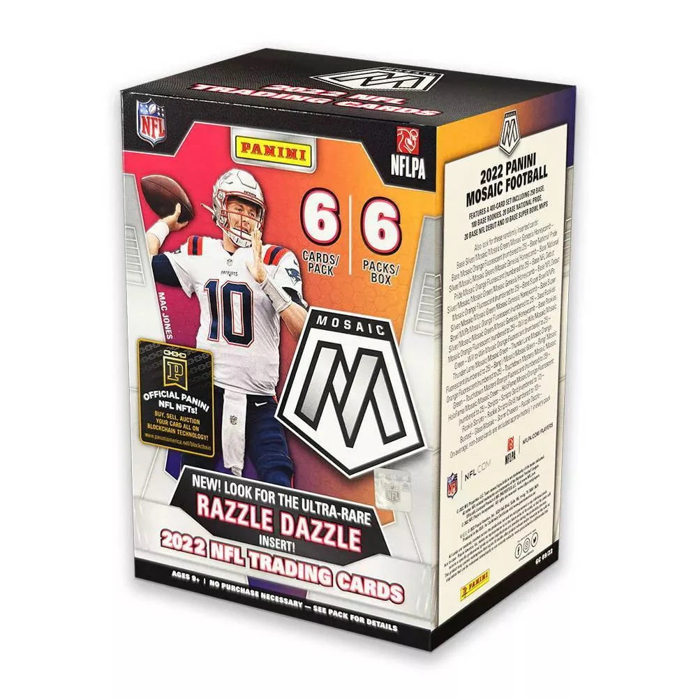 2022 Panini Mosaic Football Blaster Box Trading Cards B42739