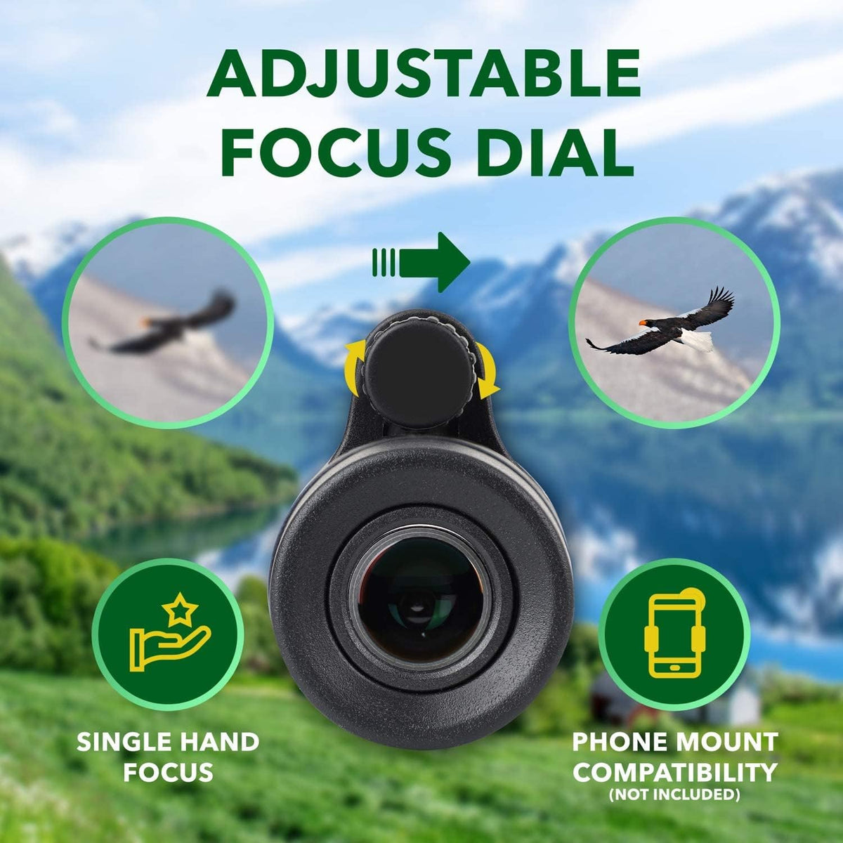 10X42 Waterproof Monocular Telescope with Tripod L9066