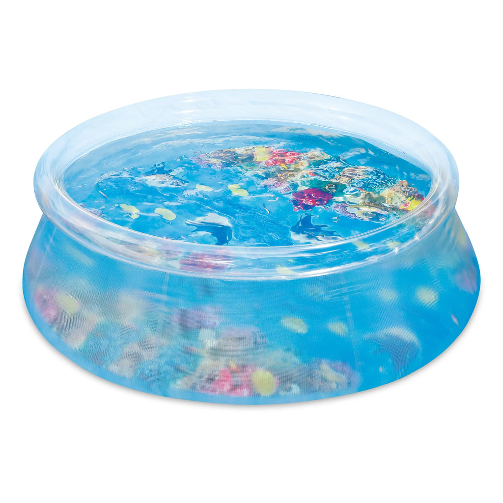 Transparent 8 ft 3D Above Ground Ring Pool N123