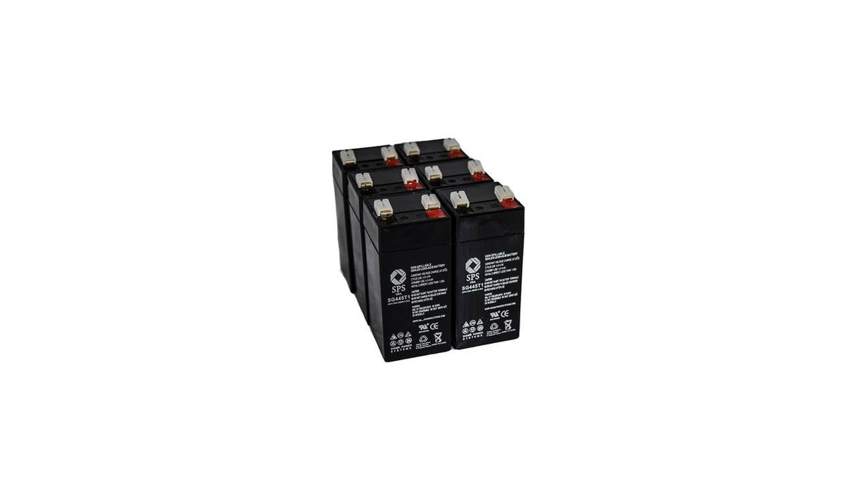 4V 4.5Ah Replacement Battery 6 Pack G1259
