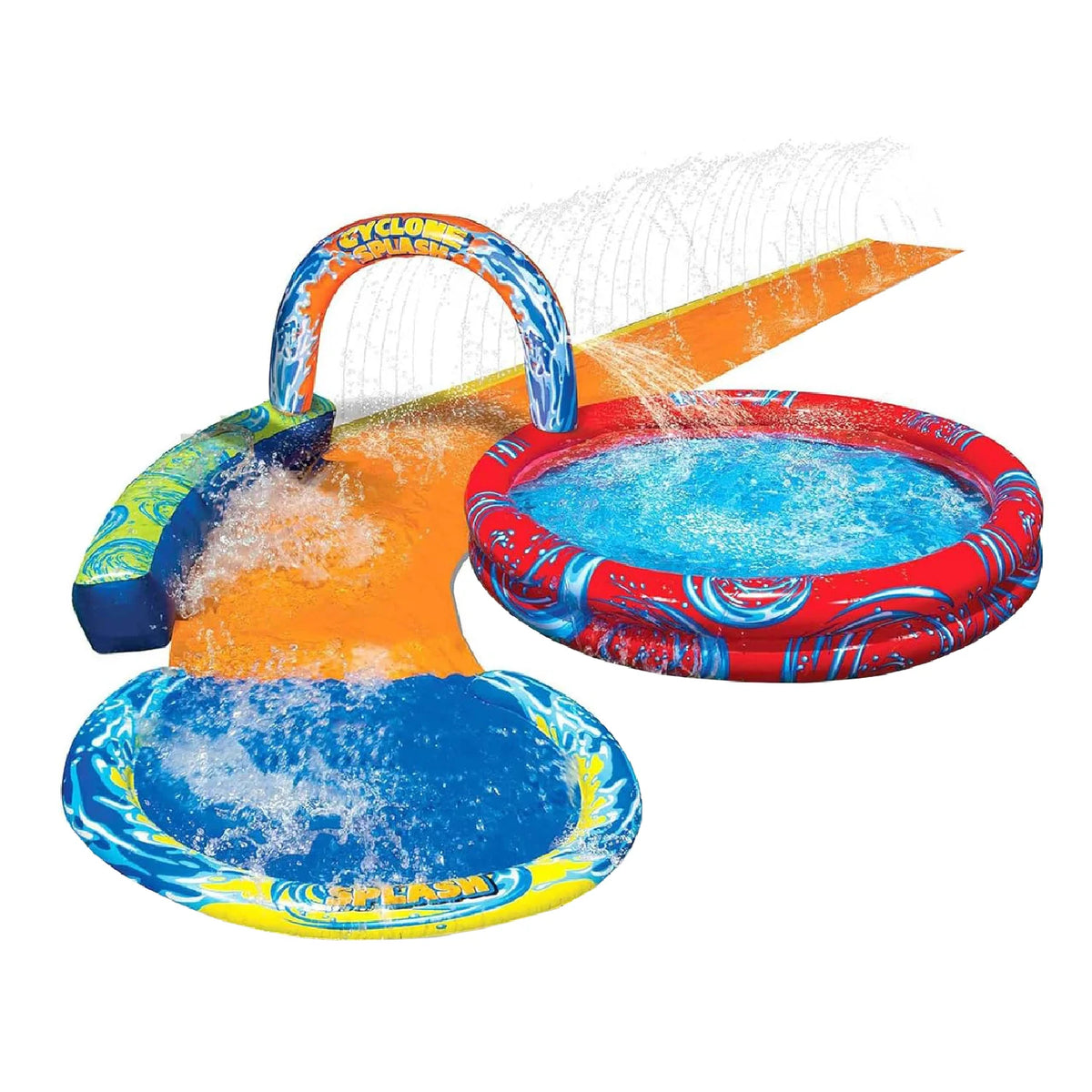 Inflatable Splash Park with Sprinkling Slide & Water Pool E4071