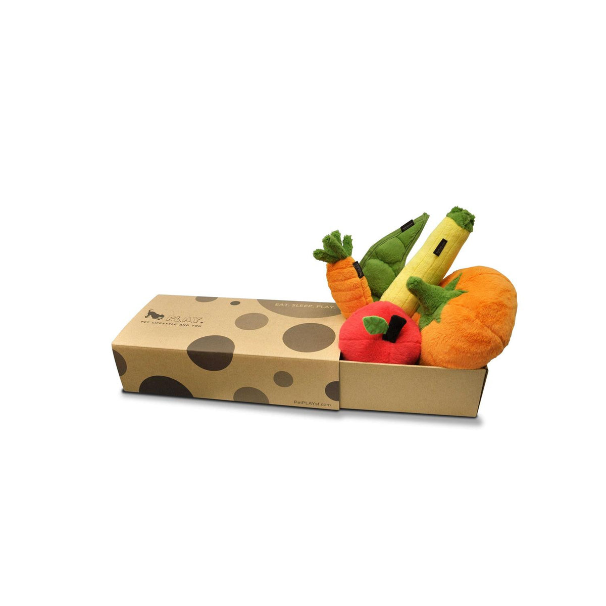 Plush Carrot Dog Toy W872
