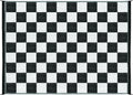 Black & White Checkered Outdoor Patio Mat 9' x 12' H554