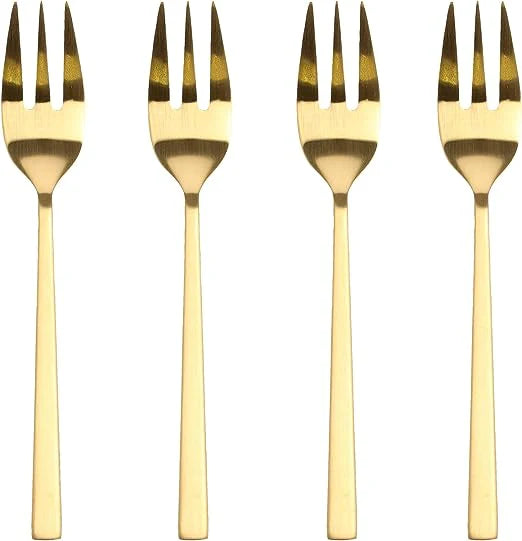 Brass Cake Cutlery Fork 4Pcs X7450