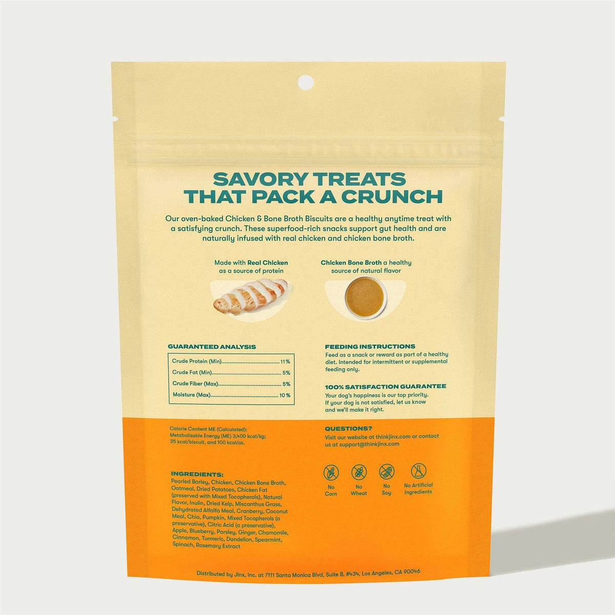 Chicken & Bone Broth Biscuits Crunchy Dog Treats G6020