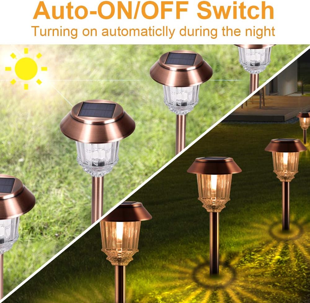 4 Pack Solar Pathway Lights W830041
