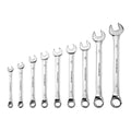 Fully Polished Metric Combination Wrench Set, 9 Piece E3631