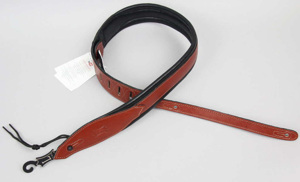 Leather Guitar Strap Black X85288
