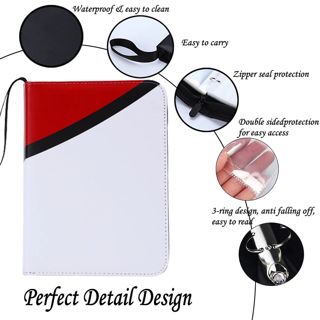 Black 4-Pocket Trading Card Binder I726