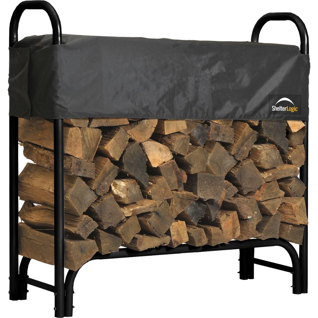 4 ft. Heavy Duty Firewood Rack with Cover L3939