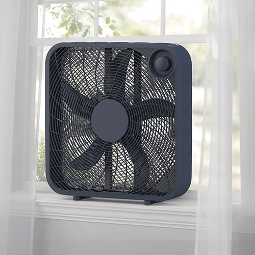 Black 3-Speed Portable Box Fan X28924