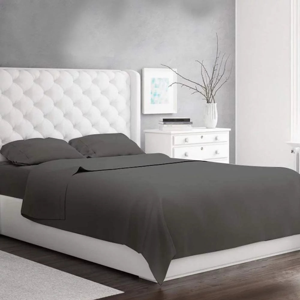 400 Thread Count Egyptian Cotton 4 Pc Deep Pocket Sheet Set B835681